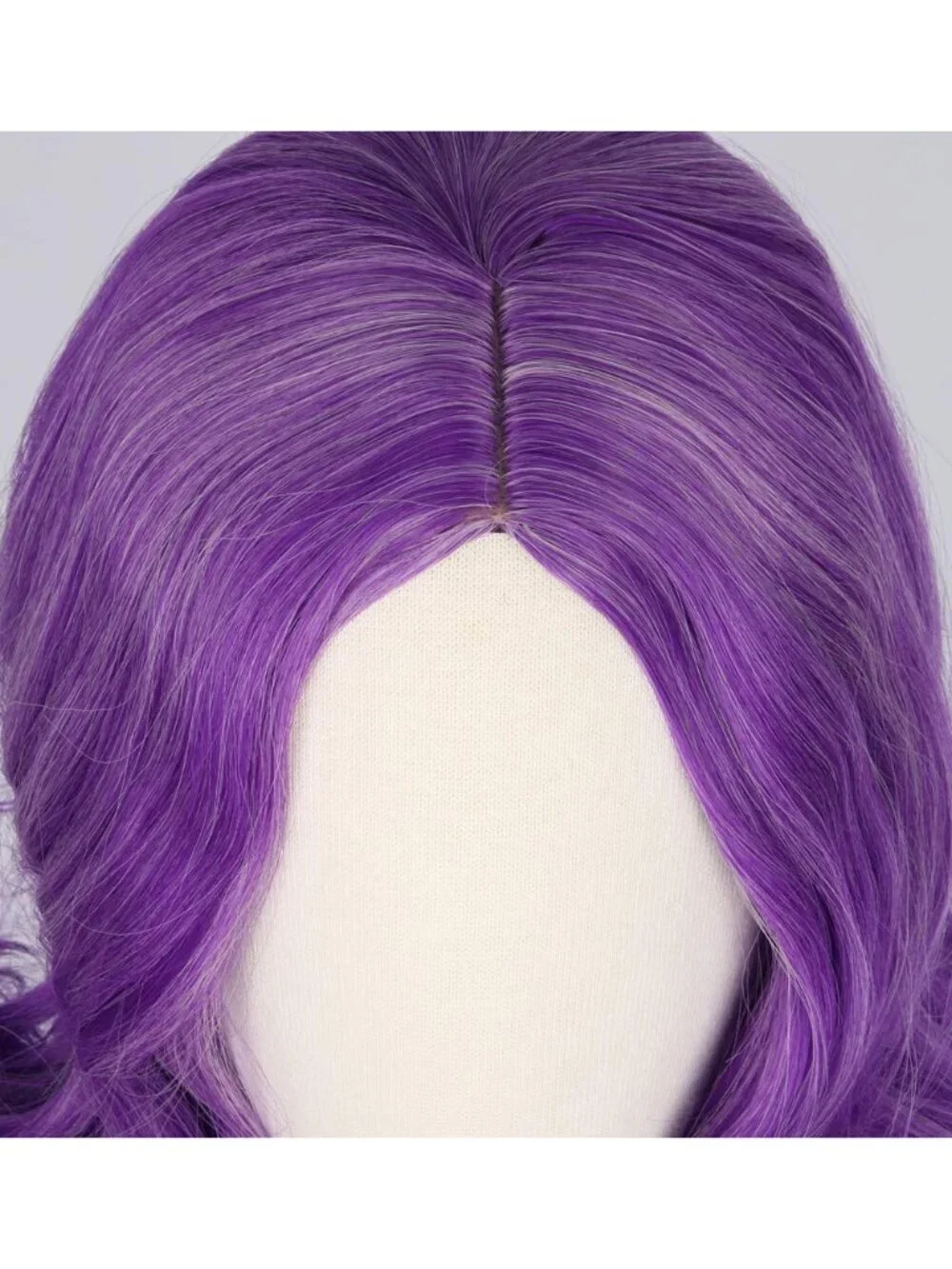 Women's Purple Red Short Cosplay Halloween Costume Wig With Necklace Earrings